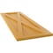 Ekena Millwork True Fit PVC Single X-Board Farmhouse Fixed Mount Shutters, Turmeric, 18W x 36H, PR TFP001FH18X036TU - alternate 6